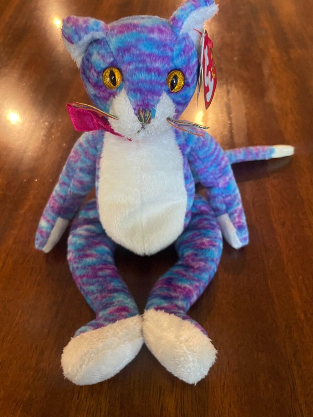 Ty Beanie Baby Kooky Cat Plush Collectible 8" W/Tag!